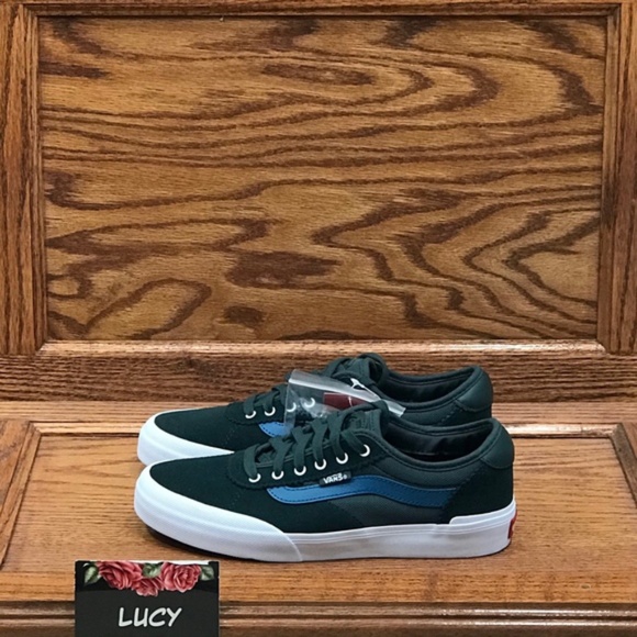 Vans Chima Pro 2 Mesh Darkest Spruce True White Shoes - Picture 2 of 8